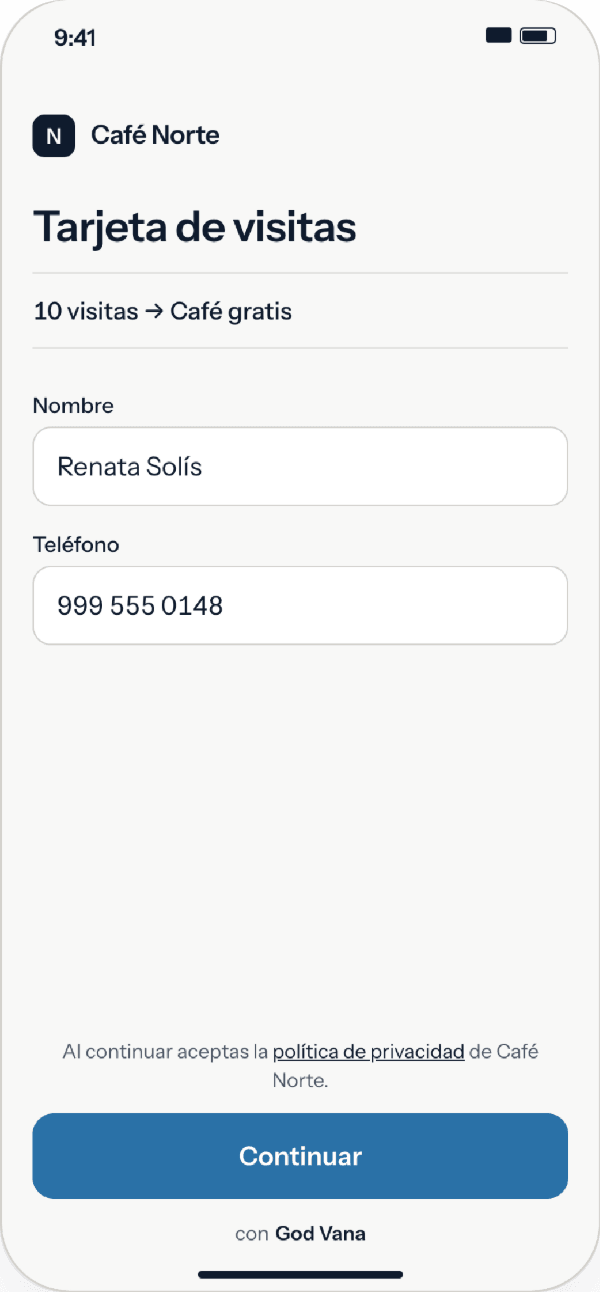 Registro web